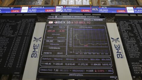 El principal indicador de la bolsa espa&ntilde;ola, el IBEX 35