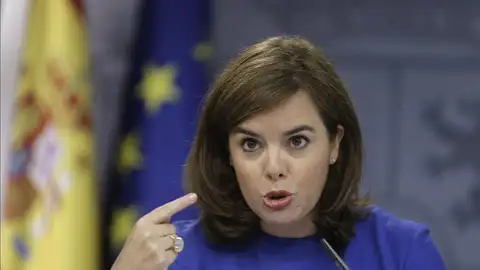 Soraya Sáenz de Santamaría, tras el Consejo de Ministros Soraya Sáenz de Santamaría, tras el Consejo de Ministros