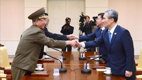 La reuni&oacute;n de las Coreas