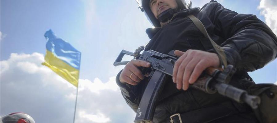 Un policía ucraniano