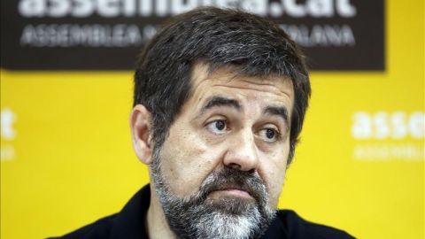 El presidente de la Asamblea Nacional Catalana, Jordi S&aacute;nchez, plantea la desobediencia civil