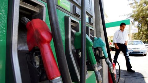 Surtidor en una gasolinera.