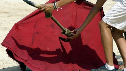 Un alumno en una escuela de Tauromaquia