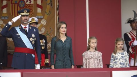 Los Reyes en el desfile del 2015