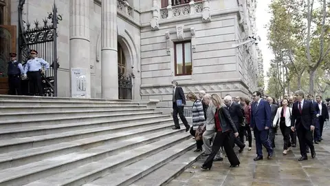 Irene Rigau a su llegada al TSJC Irene Rigau a su llegada al TSJC