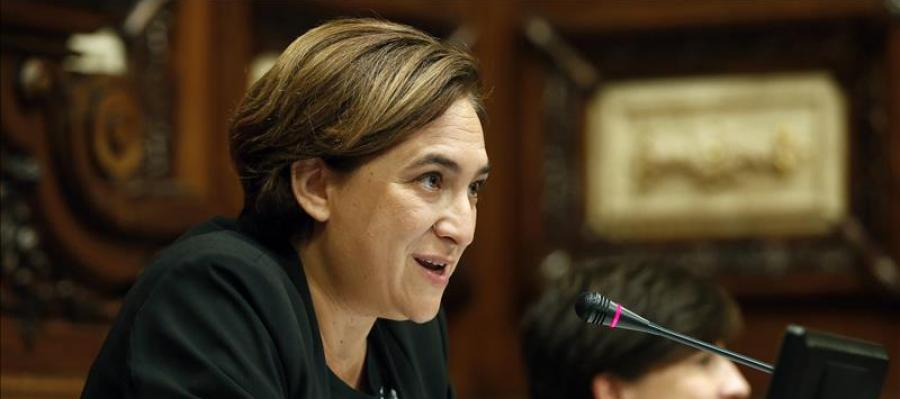 La alcaldesa de Barcelona, Ada Colau La alcaldesa de Barcelona, Ada Colau