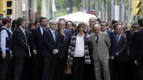 Irene Rigau a su llegada al TSJC Irene Rigau a su llegada al TSJC