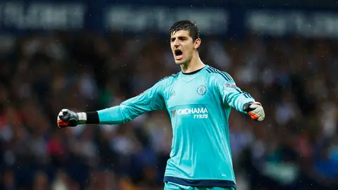 Thibaut Courtois, durante un partido con el Chelsea Thibaut Courtois, durante un partido con el Chelsea