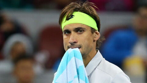 David Ferrer, en el Abierto de China