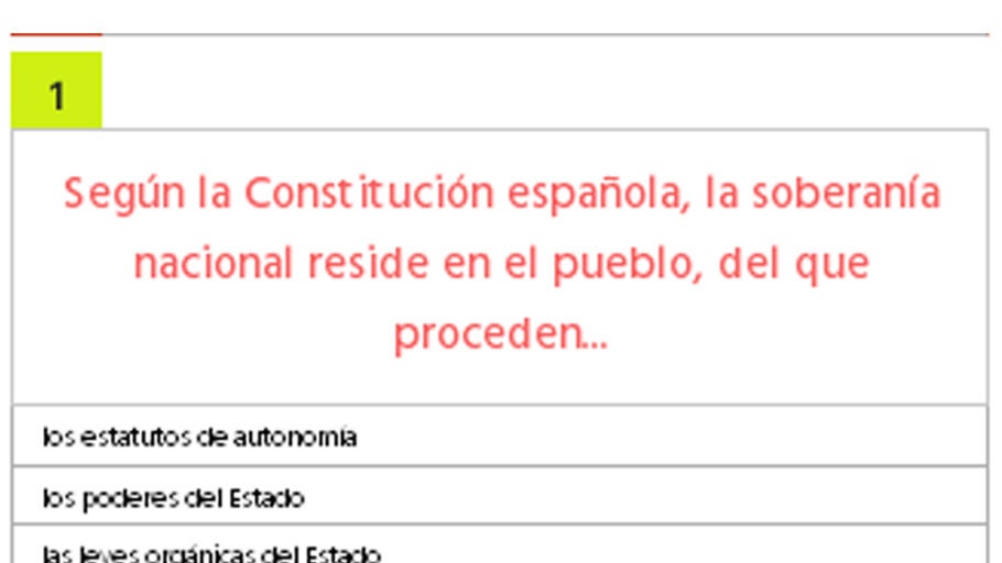 Test de nacionalidad espa&ntilde;ola