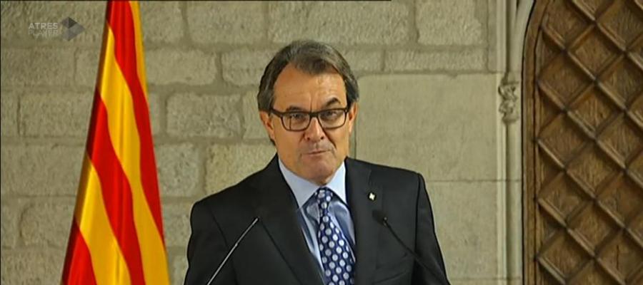 Artur Mas en rueda de prensa Artur Mas en rueda de prensa