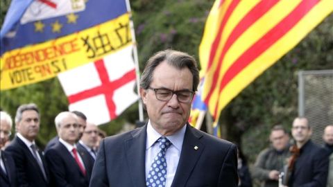 Artur Mas entrando al Palacio de Justicia
