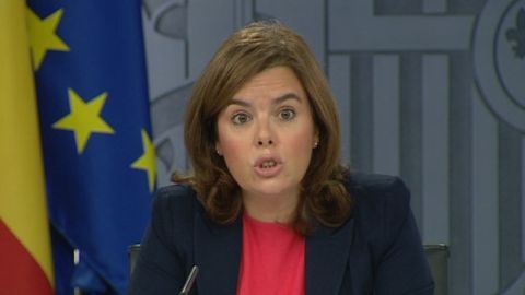 La vicepresidenta del Gobierno, Soraya S&aacute;enz de Santamar&iacute;a