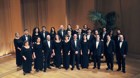 Cantantes del coro de c&aacute;mara del Palau de la M&uacute;sica de Barcelona