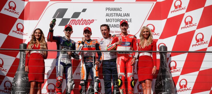 Podio de Moto GP Podio de Moto GP