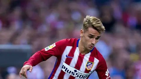 Griezmann, en un partido con el Atlético Griezmann, en un partido con el Atlético
