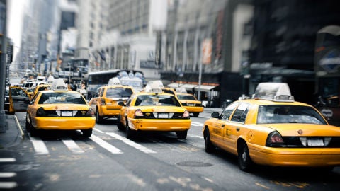 Los taxis del futuro en Nueva York. 