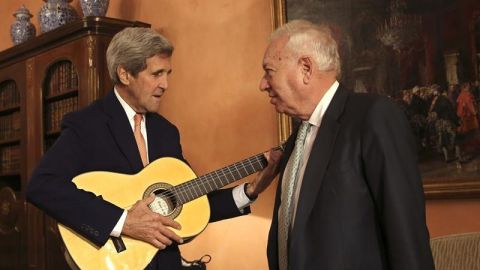 John Kerry y Jos&eacute; Manuel Garc&iacute;a Margallo