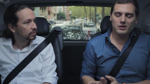 Pablo Iglesias y Albert Rivera en 'Salvados'