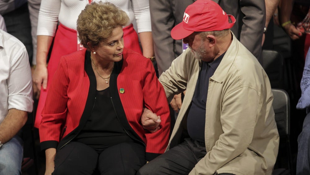Dilma Rouseff y Lula Da Silva