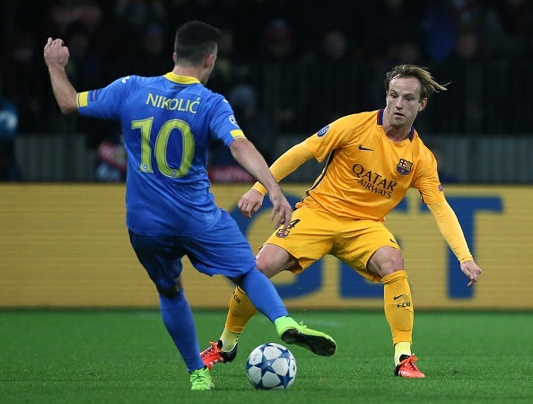 Rakitic: "Estoy muy contento por poder ayudar al equipo" Rakitic: "Estoy muy contento por poder ayudar al equipo"
