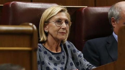 Rosa D&iacute;ez, cofundadora de UPyD, en el Congreso