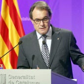 El presidente de la Generalitat en funciones, Artur Mas
