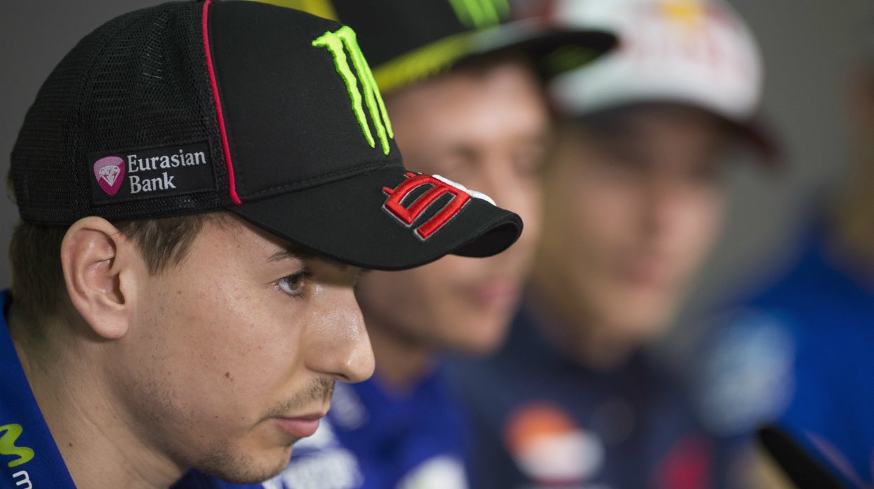 Jorge Lorenzo: "Lo que ha hecho Rossi hoy es indefendible, no lo he visto en la vida" Jorge Lorenzo: "Lo que ha hecho Rossi hoy es indefendible, no lo he visto en la vida"