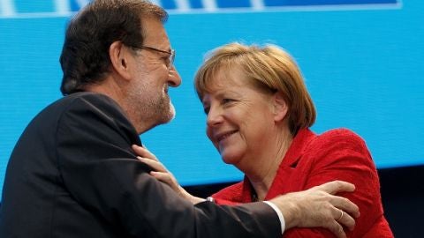 Mariano Rajoy y Angela Merkel