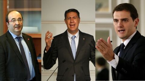 Miquel Iceta, Xavier Garc&iacute;a Albiol y Albert Rivera