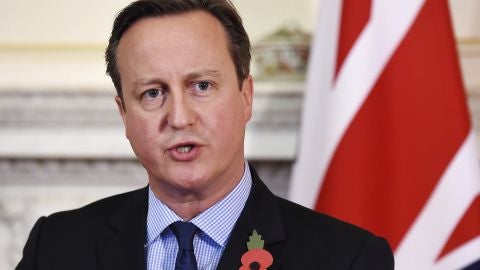 El primer ministro brit&aacute;nico, David Cameron