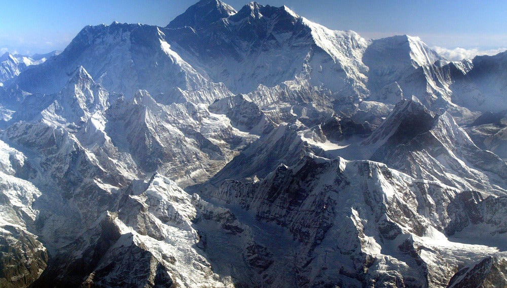 Vista aérea del Everest