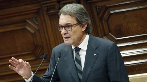 El candidato a la Presidencia de la Generalitat, Artur Mas
