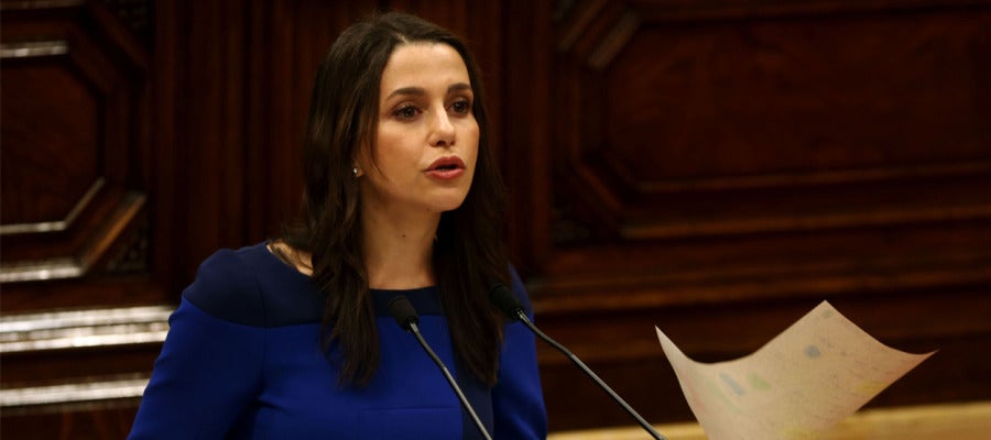Inés Arrimadas en el Parlament Inés Arrimadas en el Parlament