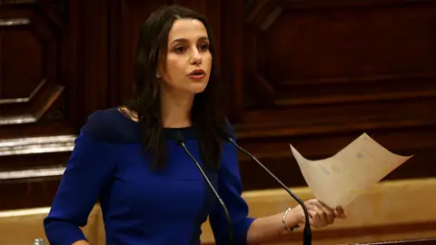 Inés Arrimadas en el Parlament Inés Arrimadas en el Parlament