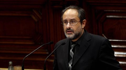 El l&iacute;der de la CUP, Antonio Ba&ntilde;os