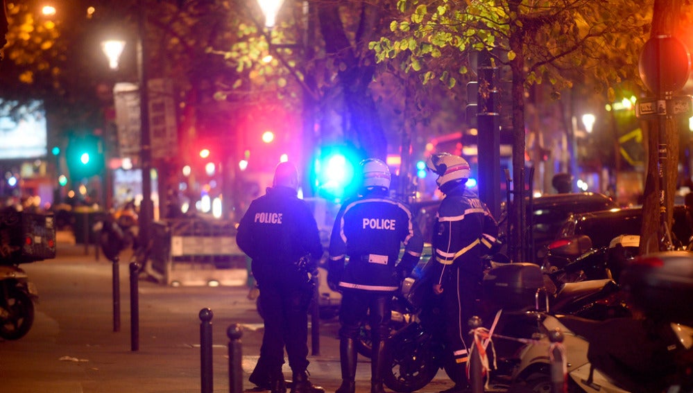La Policía francesa durante los atentados