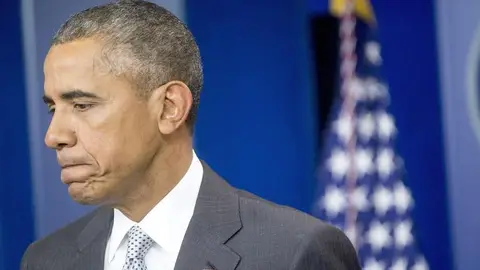 El presidente de EEUU, Barack Obama, en su discurso tras los atentados de París El presidente de EEUU, Barack Obama, en su discurso tras los atentados de París