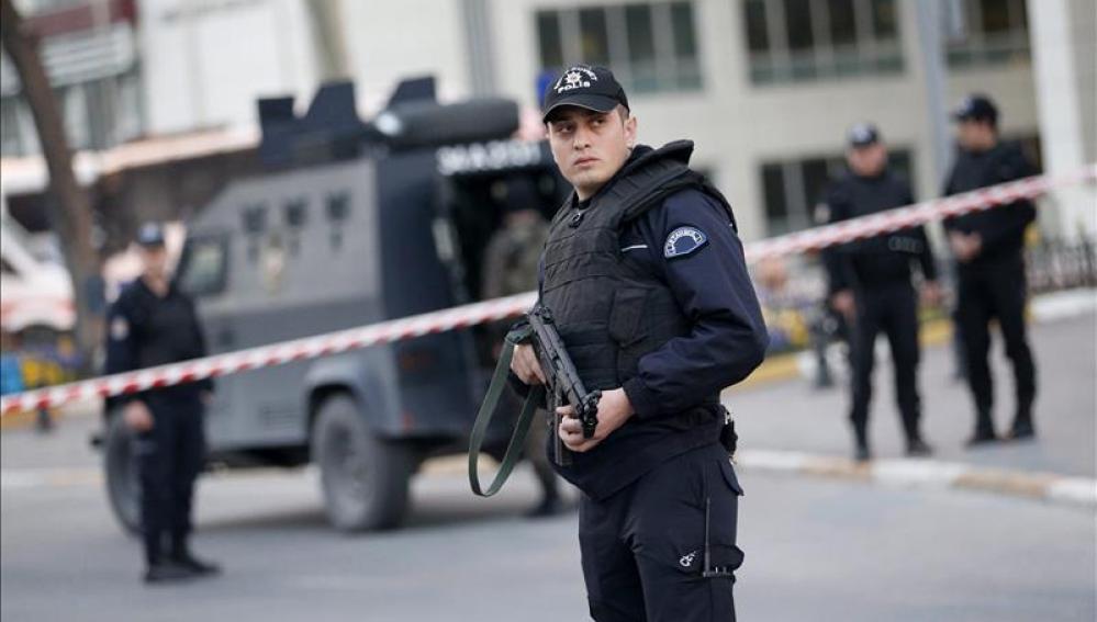 Miembros de la policía en Turquía