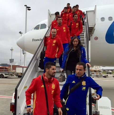 La Selección española aterriza en Bruselas entre fuertes medidas de seguridad La Selección española aterriza en Bruselas entre fuertes medidas de seguridad