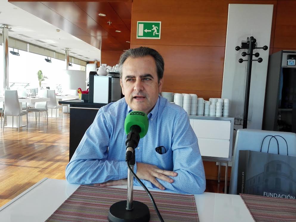 Juan Antonio Vigar, en la segunda edición de Málaga en la Onda Juan Antonio Vigar, en la segunda edición de Málaga en la Onda