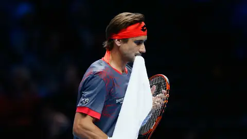 Ferrer, durante su partido ante Murray Ferrer, durante su partido ante Murray