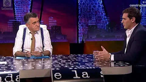 Wyoming y Albert rivera en El Intermedio Wyoming y Albert rivera en El Intermedio