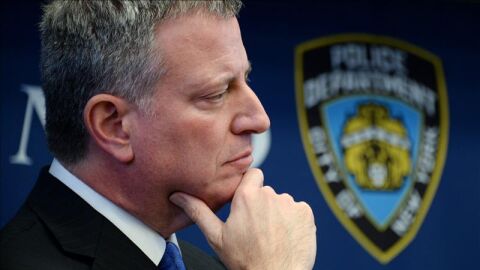 El alcalde de Nueva York, Bill de Blasio,