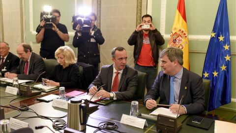 Los secretarios de Estado de Seguridad y Deporte. 
