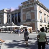 Vista de la fachada del Museo del Prado de Madrid