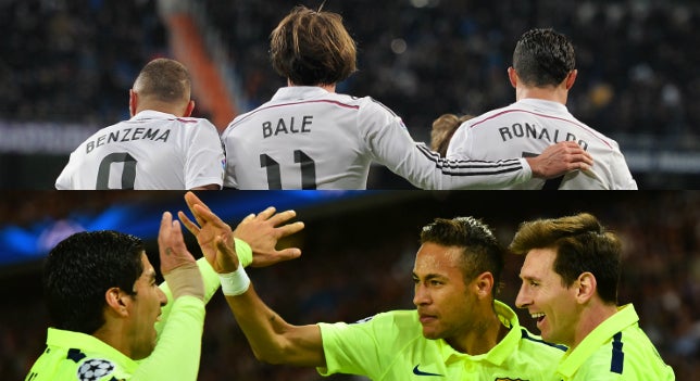 El Clásico enfrentará a dos grandes tridentes: BBC vs MSN El Clásico enfrentará a dos grandes tridentes: BBC vs MSN
