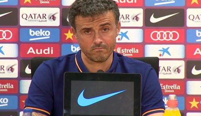 Luis Enrique: "Messi no estará al cien por cien, pero es buena noticia que esté con nosotros" Luis Enrique: "Messi no estará al cien por cien, pero es buena noticia que esté con nosotros"