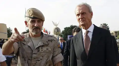 El general de brigada, Alfonso García-Vaquero, y el ministro de Defensa, Pedro Morenés El general de brigada, Alfonso García-Vaquero, y el ministro de Defensa, Pedro Morenés