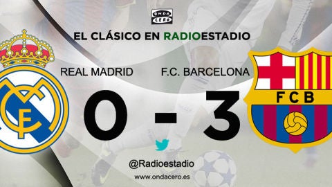 Real Madrid 0 - 3 Barcelona